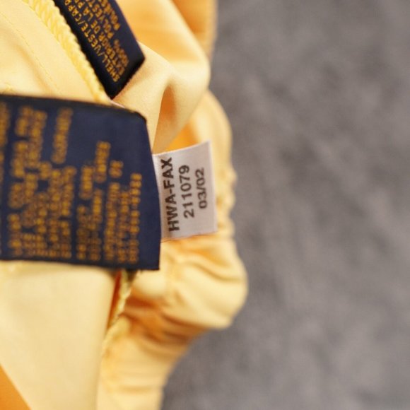 VTG Tommy Hilfiger Golf Jacket Mens M Yellow Langley Airforce Base Eaglewood GC - Picture 13 of 13